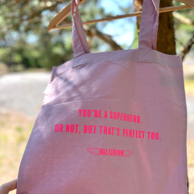 Pink Hero Tote bag