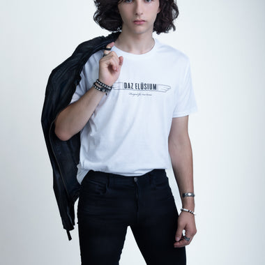 White DazElusium logo short sleeve Tshirt