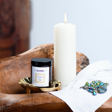 100% Natural Soy Candle - Lemongrass & Ginger